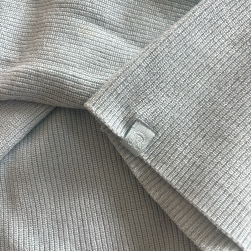 Lululemon Cotton-Blend Half-Zip Sweater - Powder Blue - Picture 5 of 5
